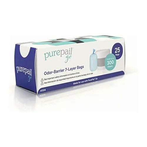Purepail Go Refill Bags, Use With Purepail Go Diaper Pail Meses sin