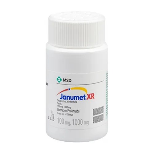 Janumet Xr 100 Mg/1000 Mg 14 Tabletas MercadoLibre