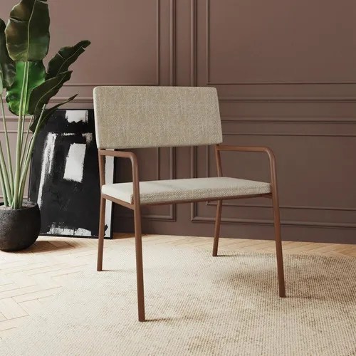 Poltrona sofás, futones y sillones reclinables Multimóveis CR45088.TE2 de 1 cuerpo color linho