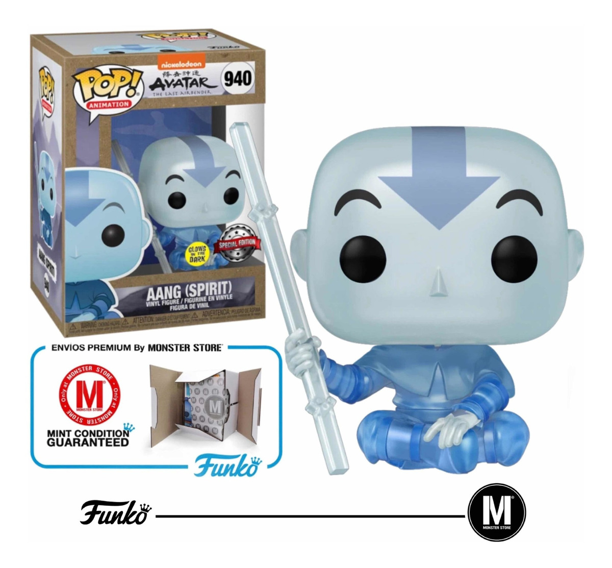 Funko Pop Avatar Aang Spirit 940 Earth Day Exclusive Mercado Libre