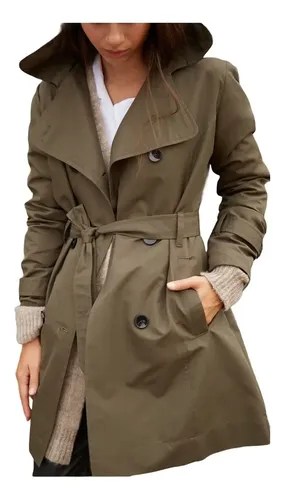 Piloto Mujer Trench Impermeable 4 Colores Winter P/ Lluvia, | Envío Gratis