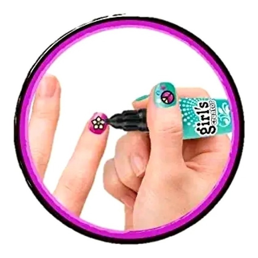 Juguete Nail Art Pens Para Uñas Decora Crea Niñas Niña Salon Mercado