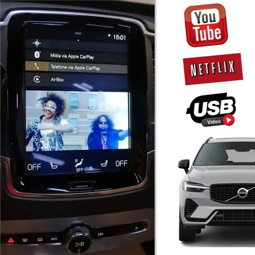 Carplay Android Auto Wireless Youtube Volvo Xc40 Xc60 Xc90