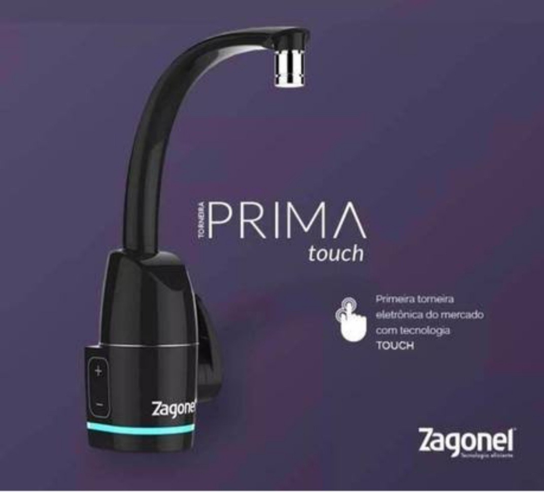 Torneira Elétrica Prima Touch Preta Zagonel 5500w Mercado Livre