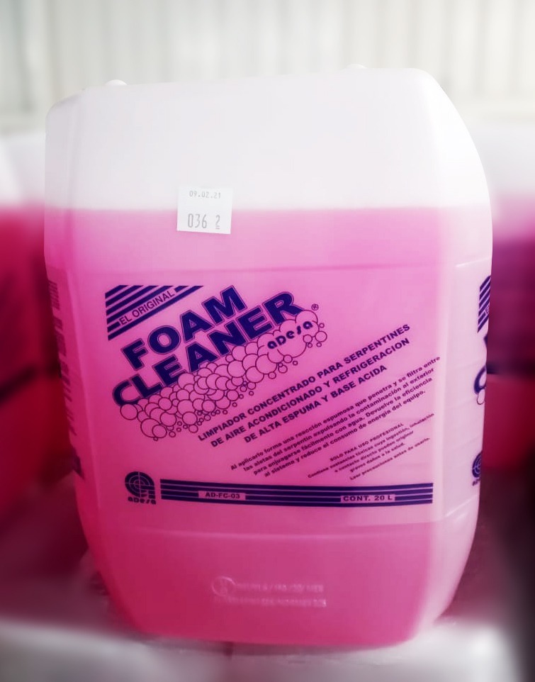 Foam Cleaner Rosa, Adesa, Limpiador De Serpentin , 20lts MercadoLibre