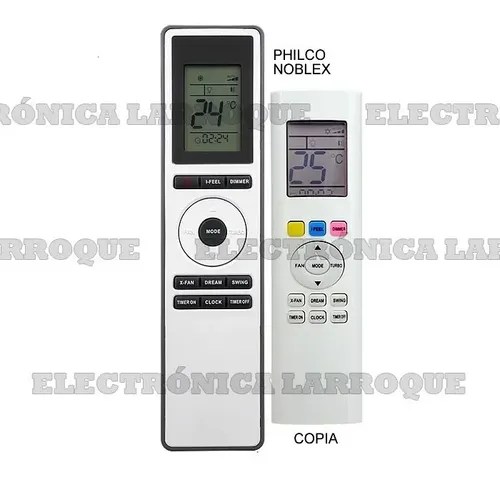 Control Remoto Aire Acondicionado Philco Noblex | Electrónica Larroque