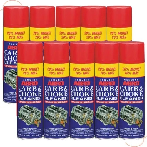 Abro Carb Choke Cleaner Descarbonizante Carburador 340g 10un