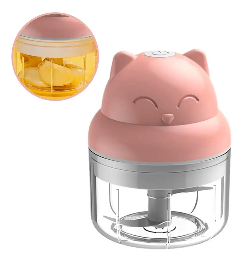 Mini Processador De Alimentos Elétrico Alho Cebola Qitherm Mercado Livre