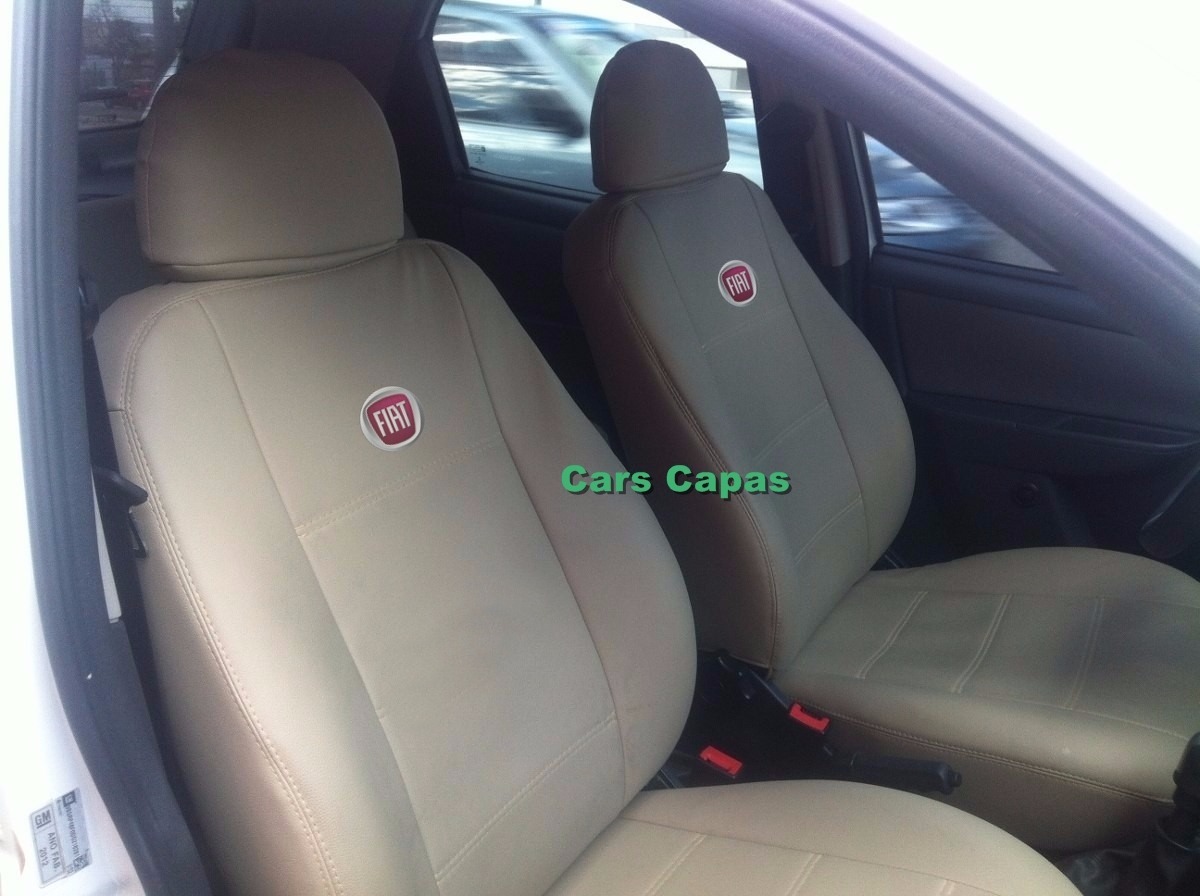 Capa Para Banco Em Couro Caramelo Punto / Palio Attractive Mercado Livre