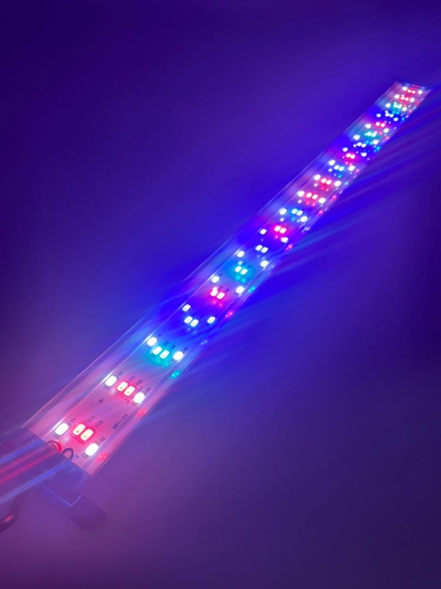 Luminária Led Aquário 15w 57cm A 70cm 3 Funções De Cores Luz Mercado Livre