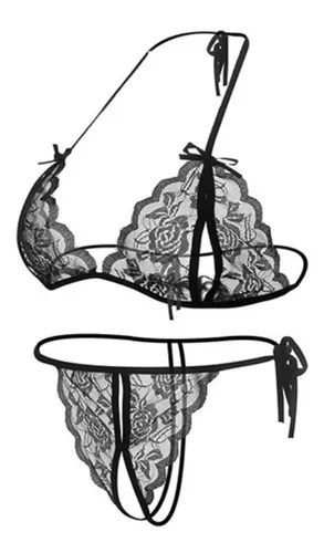 Conjunto Sexy Calzon Y Sosten Push Up Lenceria Erotica Sexo | Cuotas