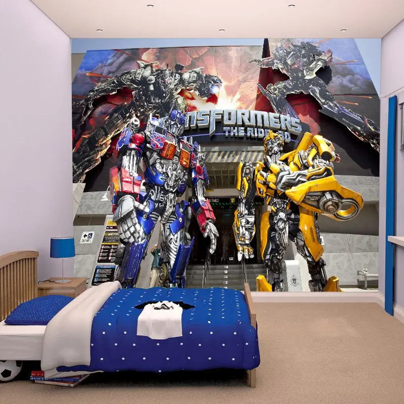 Papel De Parede Para Quarto De Menino Transformes 0001