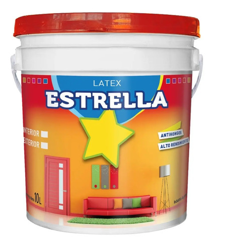 Pintura Latex Interior 10 Litros Antihongos Super Cubritiva | Mercadolibre