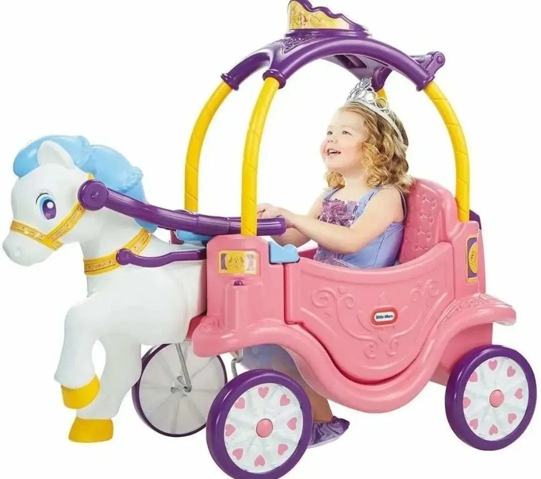 Montable Carrito Carruaje Princesas Con Caballo Littletikes Mercado Libre