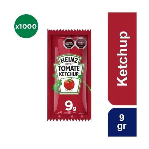 Ketchup Heinz Sachet 9g Caja 1000 Unidades Cuotas sin interés