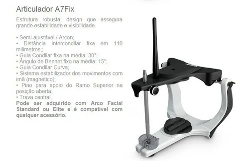 Articulador A7 Fix Bioart Semi Ajustavel Odontologico Parcelamento Sem Juros