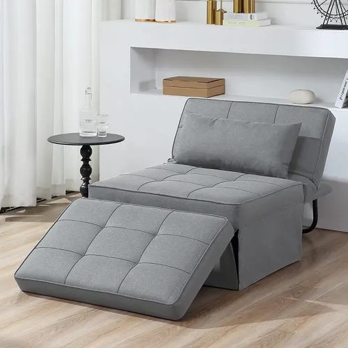 Sofa Cama Plegable 4 En 1 Respaldo Ajust Color Griscl Bigsyy Meses