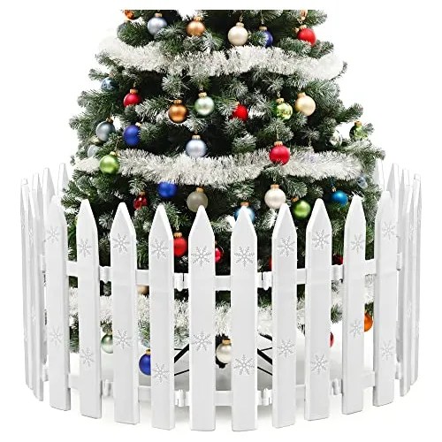 20 Pieces Christmas Tree Fences 12 Inch Plastic Picket Envío gratis