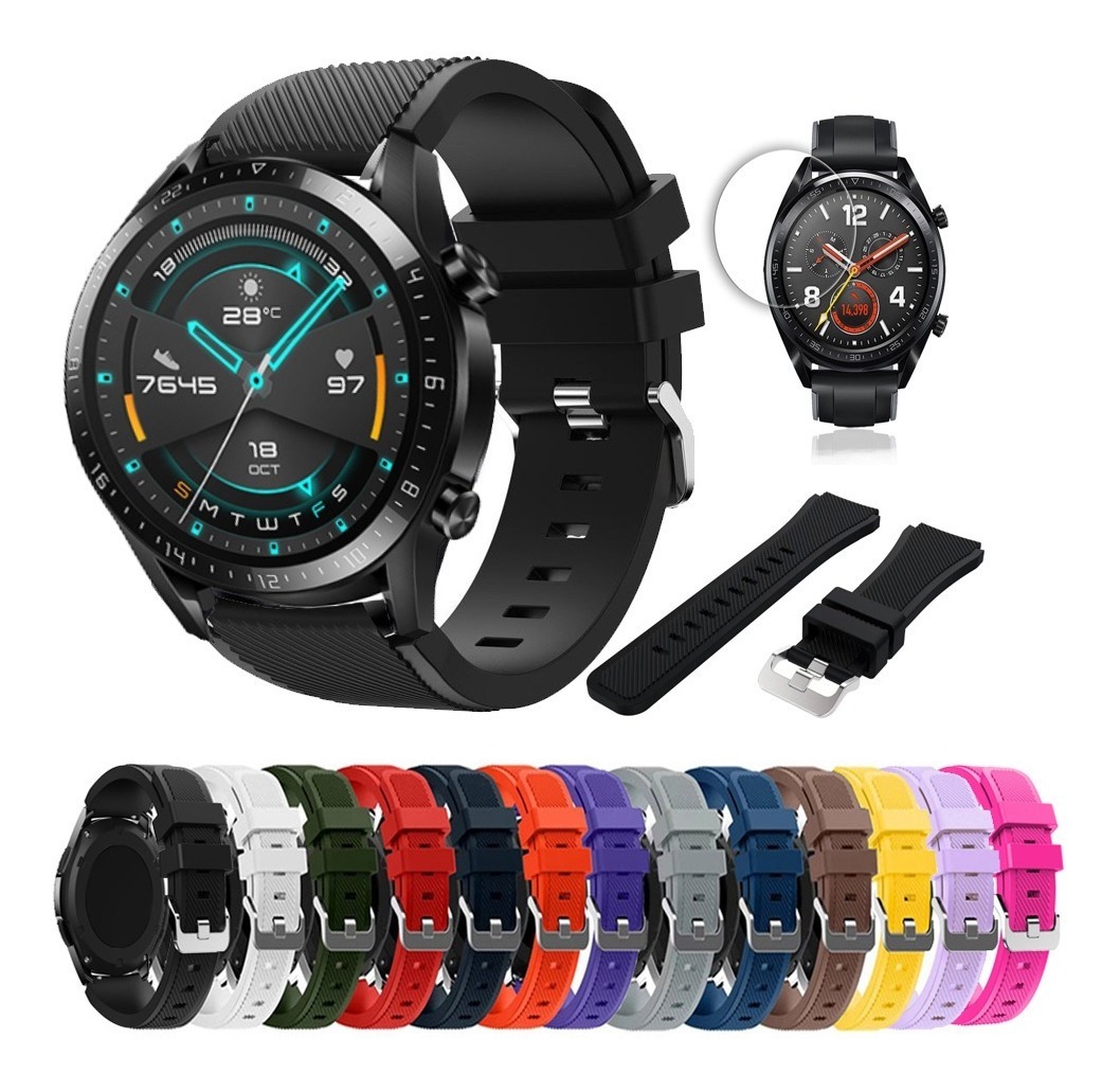 Kit 3 Correas Sport Silicon Huawei Watch Gt 2 46mm Mica Mercado Libre
