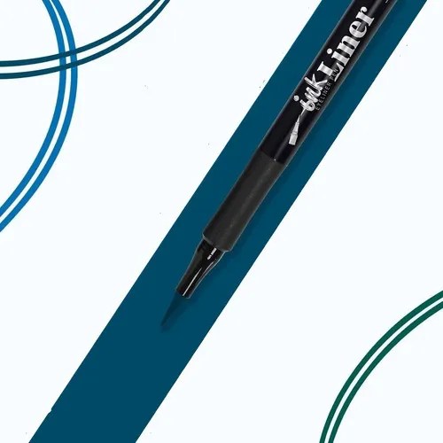 Ink Liner Farmasi, Delineador Resistente Al Agua, Negro Color Azul