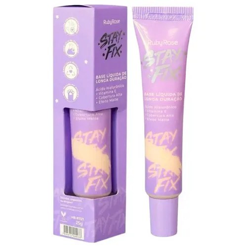 Base Líquida Stay Fix Grupo 1 Cores Claras C01 Ruby Rose MercadoLivre