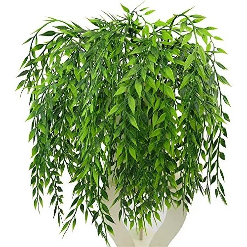 Sauce Llorón Artificial, Plantas De Plástico Hojas Ve... Cuotas sin