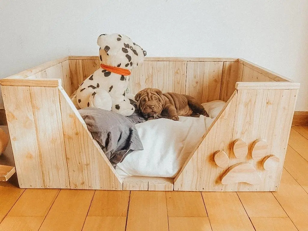 Cama/cucha De Madera Para Perros Y Gatos Mercado Libre