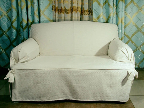 Funda Para Sillones 3 Cuerpos! Tela Jacquard-Crudo | Envío Gratis