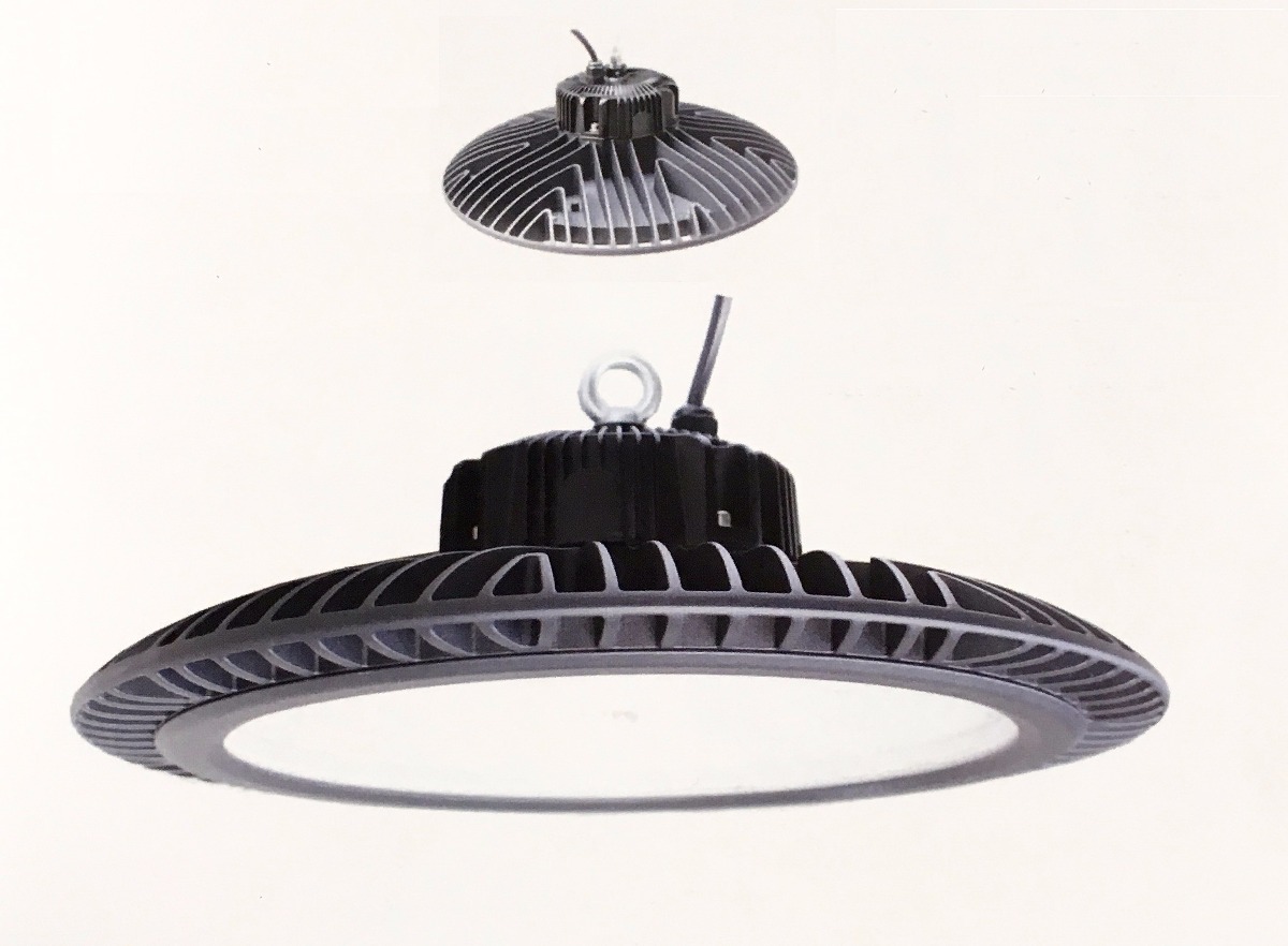 Lampara Colgante Luz Led Campana Industrial Galpón/depósito