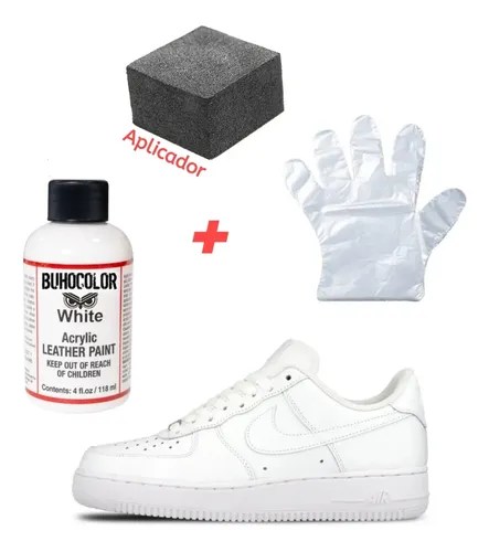 Pintura Blanco Puro Para Zapatillas Nike Adidas Cuero / Tela | Buhocolor