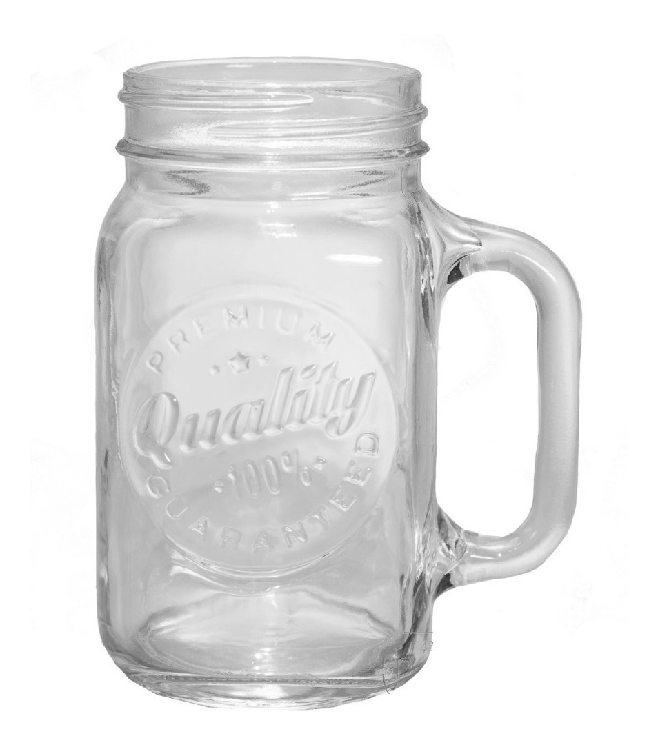 Mason Jars Con Asa (vaso Tipo Mason Jars, Estilo Vintage) Meses sin