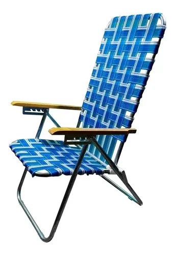 Silla Reposera Alta Solcito Playera Aluminio 5 Pos Plegable | Tecnofast (It Brokers Sa)