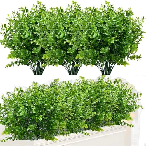 Wholesale 8 Pieces Faux Green Plants Home Party Decorations Meses sin