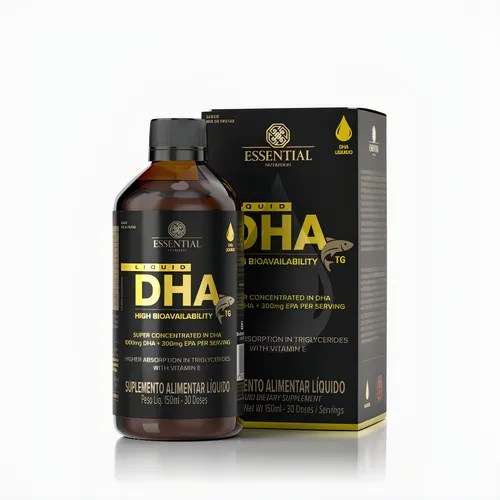 Super Omega 3 Dha Tg 1000mg Líquido 150ml Essential Nutriton Sabor Mix