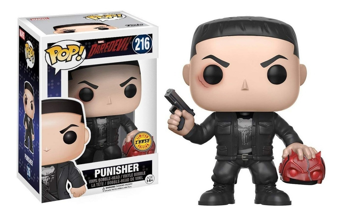 Funko Pop! Marvel Netflix Daredevil Punisher Chase Varian Mercado
