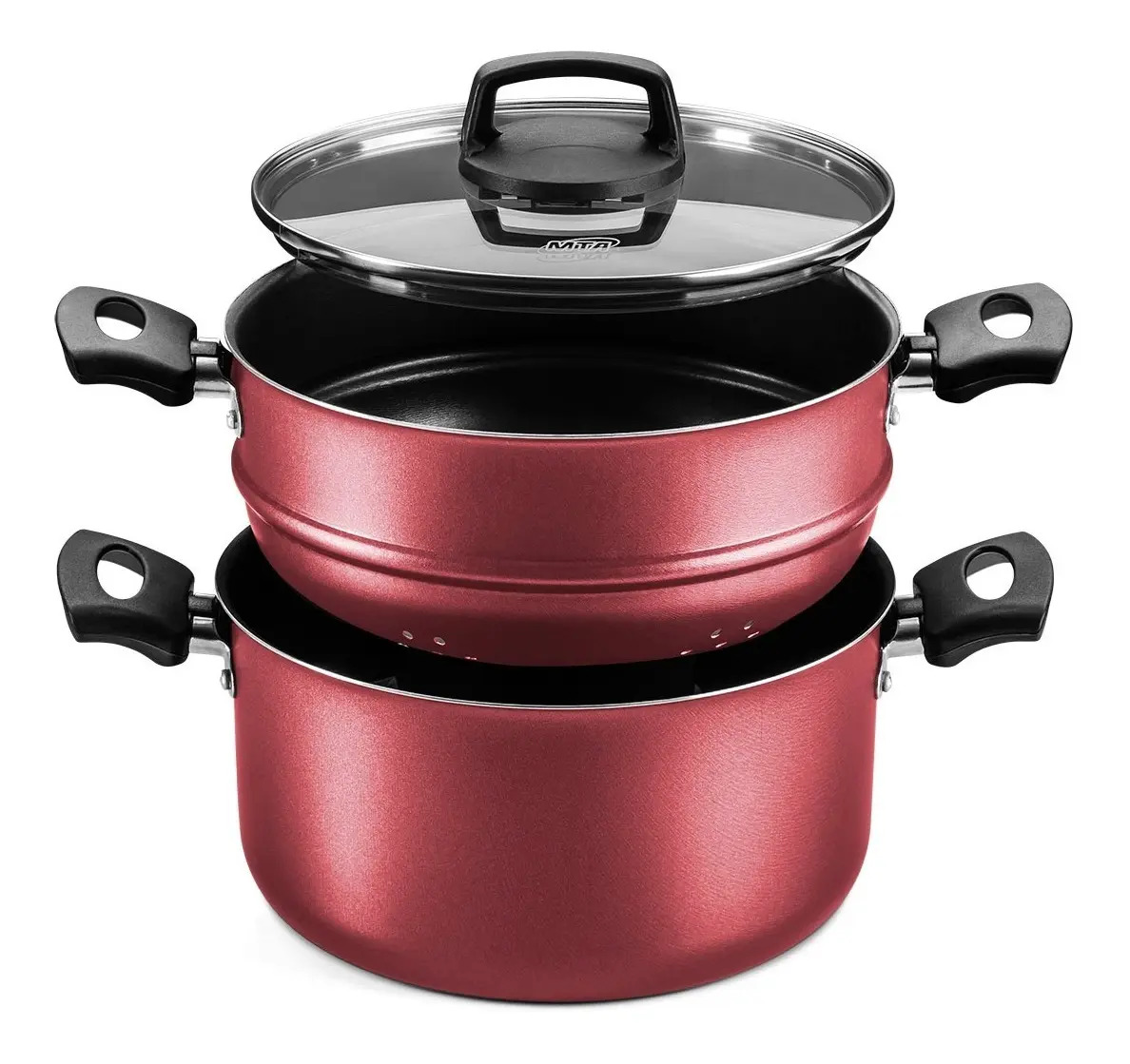 Panela Cozivapor Antiaderente Mta Cereja N 20 Tvt 3 Em 1 Mercado Livre