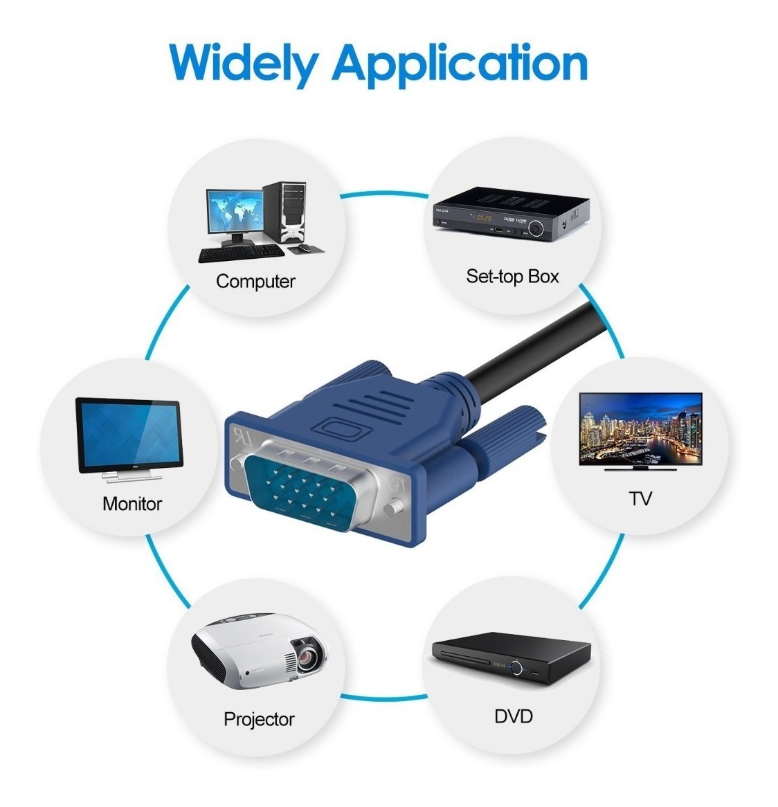 Cable De Video Vga A Vga 3 Metros Para Pc Proyector Laptop MercadoLibre