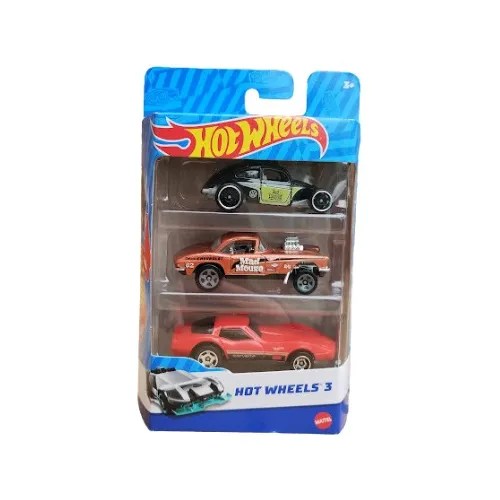 Auto Autitos Hot Wheels Set X3 En Blister Original Mattel