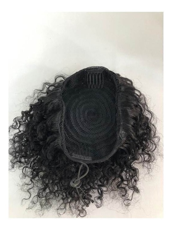 Aplique Coque Afro Puff Humano Cacheado Pronta Entrega Mercado Livre