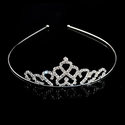 Coroa Tiara Princesa Infantil Enfeite Daminha Casamento Debu Cor Preto Parcelamento sem juros