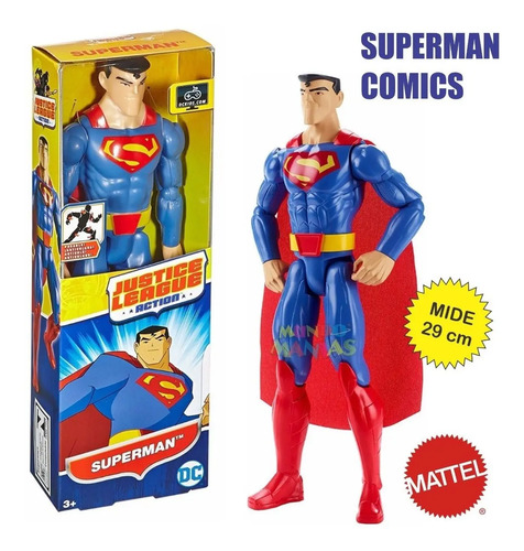 Muneco Liga Justicia Superman 29cm Orig Mattel Mundo Manias Mercadolibre