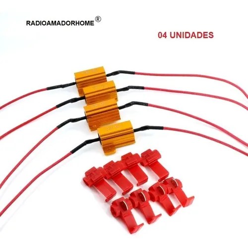 Kit Resistor Para Lâmpada Led Pisca Seta 25w Canbus Canceler Frete grátis