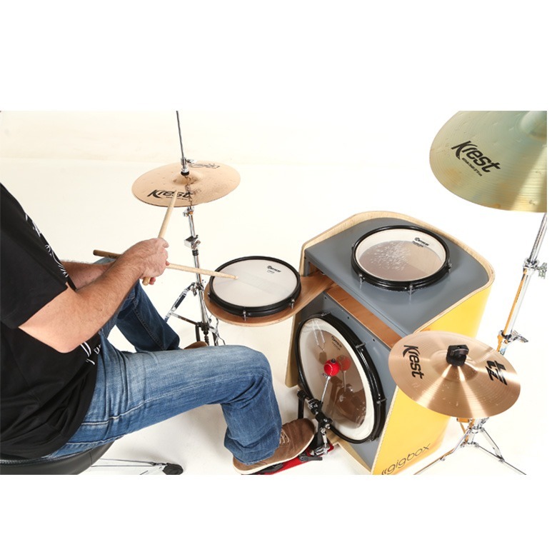 Gigbox Mini Bateria Cajon Percussion Taron Gb Marfim Taron