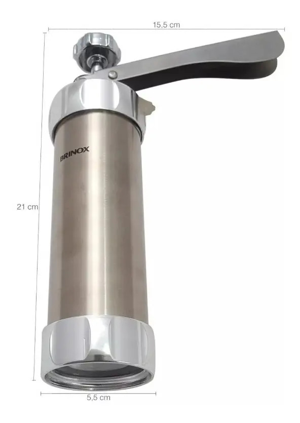 Maquina De Fazer Biscoito Cookies Biscoiteira Inox 20 Moldes Mercado