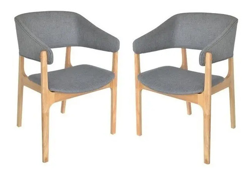 Silla Comedor Moderna Madera Nordica Maddoc Pack 2 - Cuotas | Cuotas Sin Interés