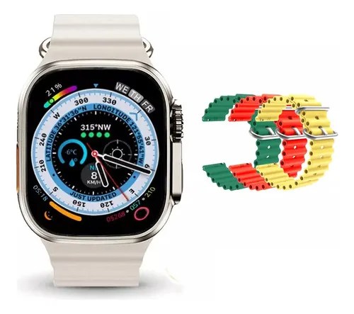 Reloj Inteligente H13 Ultra+ Actualizado Serie Y Three Strap | Meses
