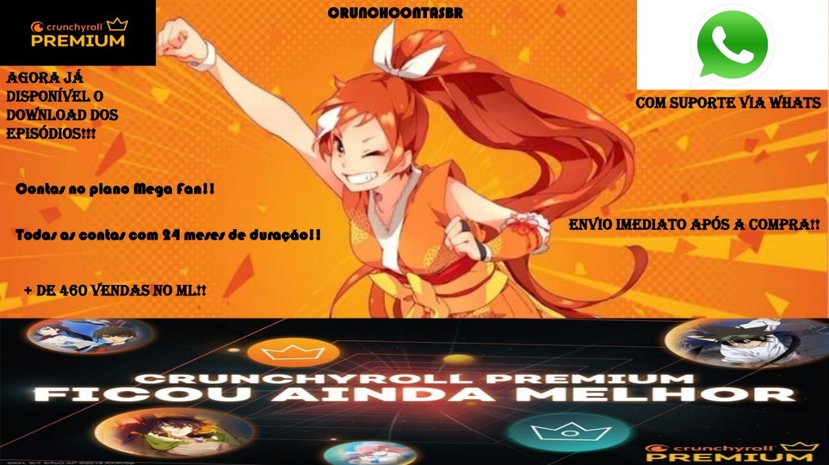 Crunchyroll Premium Mega Fan 24 Meses C/pagamento Único Mercado Livre