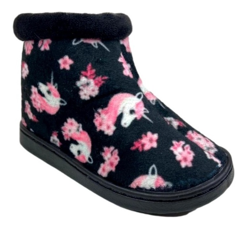 Pantufa Infantil Feminina Forrada Specht Com Ziper