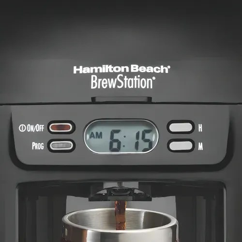 Cafeteira Hamilton Beach BrewStation 48274 automática preta de filtro