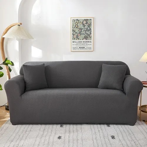 Cubre Sillón Adaptable Funda 4 Cuerpos Elasticada *& Color Gris Metalizado Cuotas sin interés